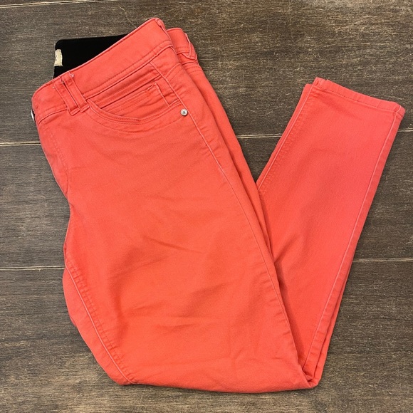 Democracy Jeans Pants Womens Size 8 Salmon Ab Technology Skinny - Picture 2 of 9